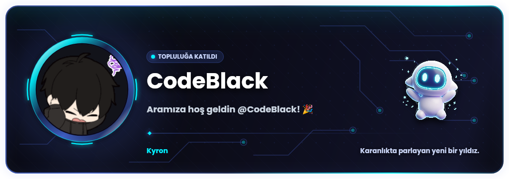 Kyron Bot Gerçek Karşılama Kartı